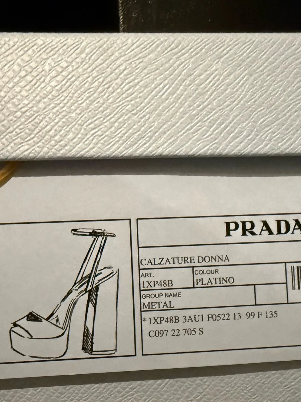 Prada Metallic Gold Platform Sandals - Women